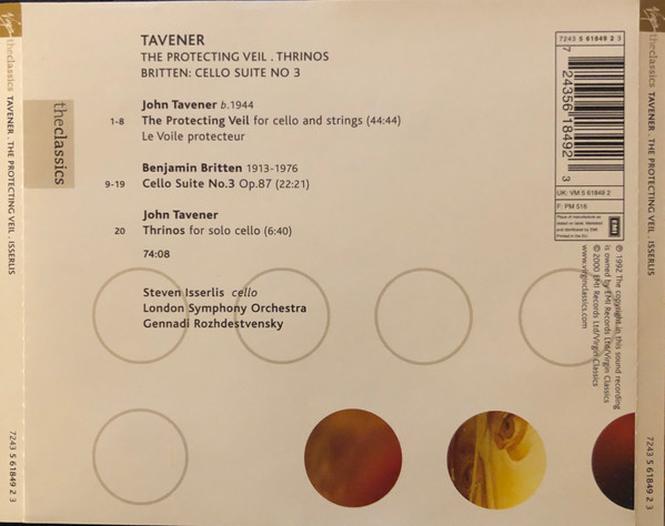 John Tavener, Benjamin Britten - Steven Isserlis, London Symphony Orchestra, Gennadi Rozhdestvensky-2