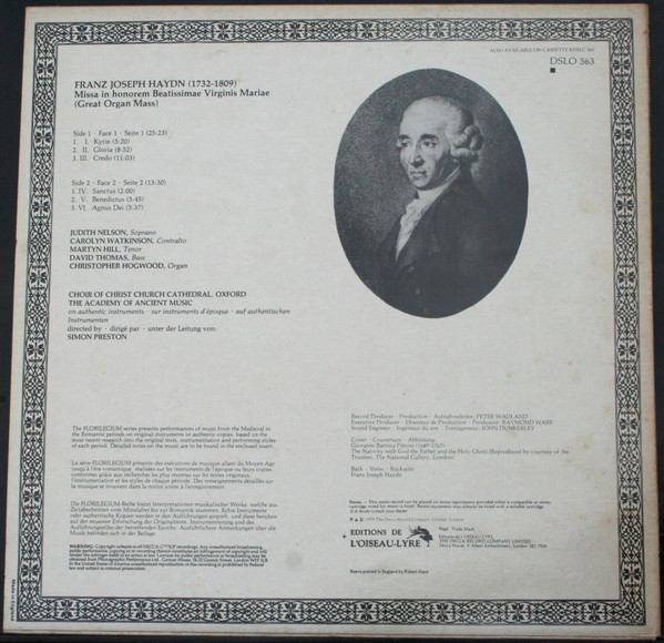 Joseph Haydn, The Choir Of Christ Church Cathedral, The Academy Of Ancient Music-1