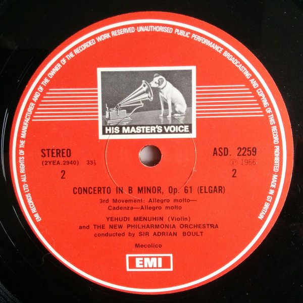Yehudi Menuhin, Sir Adrian Boult - Sir Edward Elgar-3
