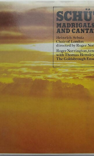 Heinrich Schütz, The Schütz Choir Of London Directed By Roger Norrington, Thomas Hemsley, The Goldsborough Ensemble-0