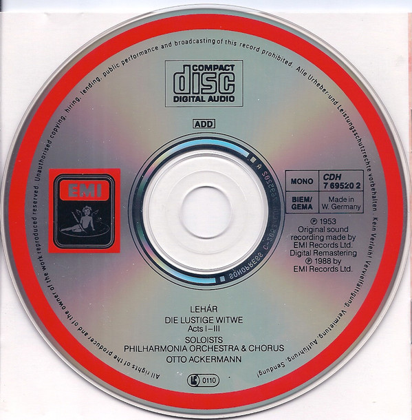 Franz Lehár – Elisabeth Schwarzkopf · Nicolai Gedda · Erich Kunz, Philharmonia Orchestra & Philharmonia Chorus, Otto Ackermann-1