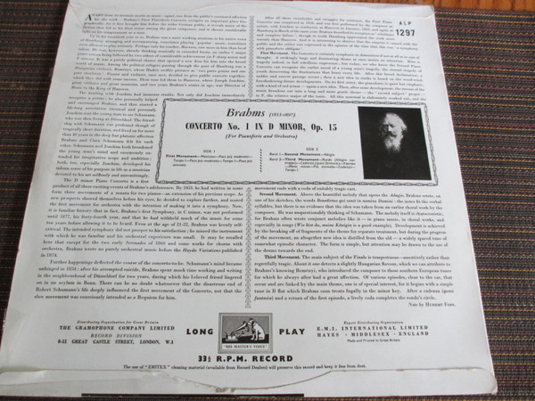 Johannes Brahms - Arthur Rubinstein With The Chicago Symphony Orchestra Conducted By Fritz Reiner-1