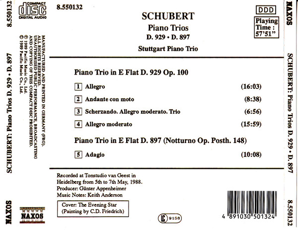 Franz Schubert, Stuttgarter Klaviertrio-1