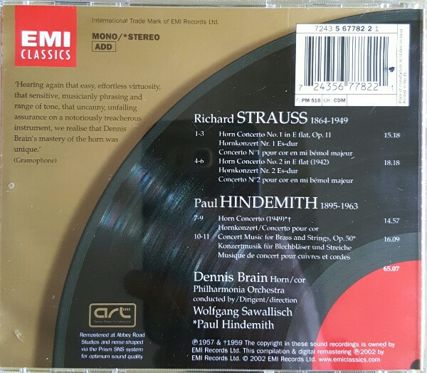 Richard Strauss, Paul Hindemith, Dennis Brain-1