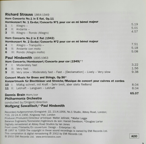 Richard Strauss, Paul Hindemith, Dennis Brain-3