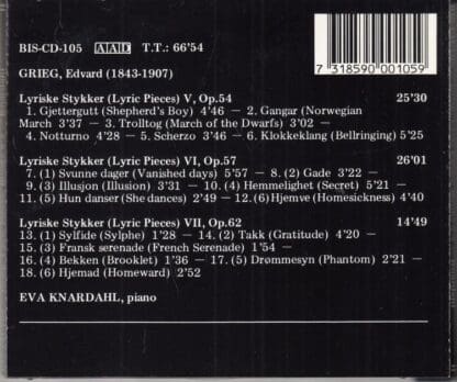 Grieg.The Complete Piano Music Volume II:Eva Knardahl - Image 2