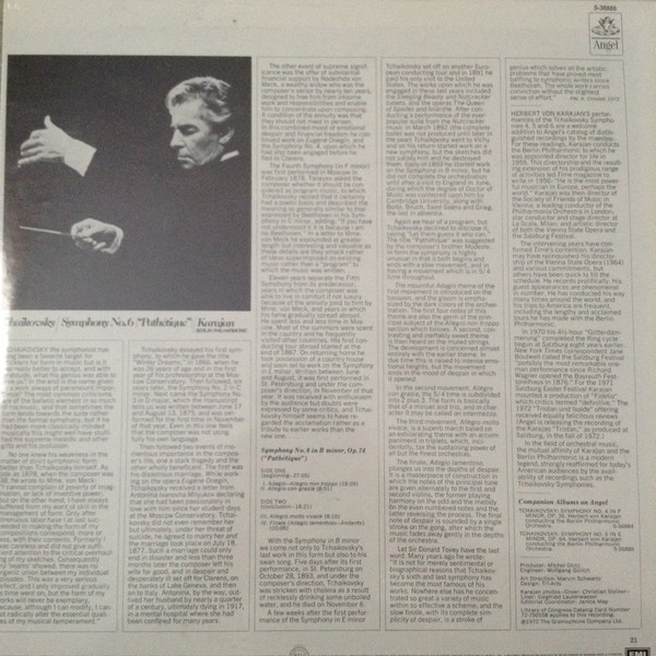 Pyotr Ilyich Tchaikovsky / Berliner Philharmoniker, Herbert von Karajan-1