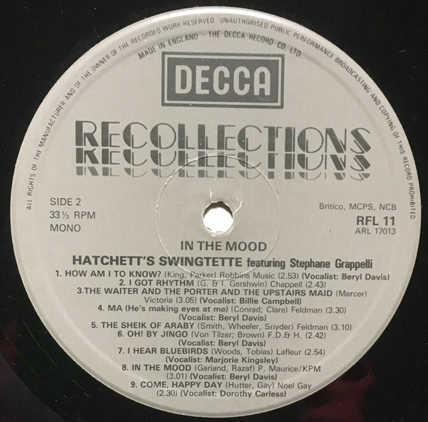 Hatchett's Swingtette Featuring Stéphane Grappelli-2