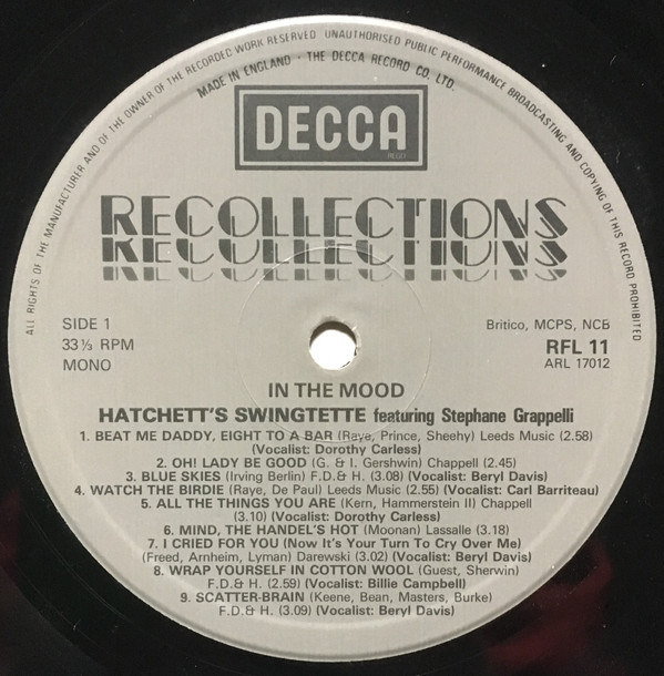 Hatchett's Swingtette Featuring Stéphane Grappelli-3