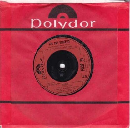 I Hear You Now 7" (UK 1979):Jon And Vangelis - Image 2