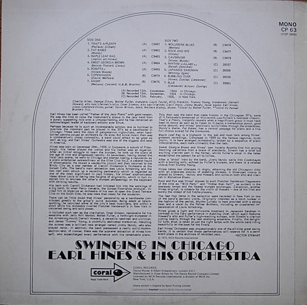 Earl Hines And His Orchestra-1
