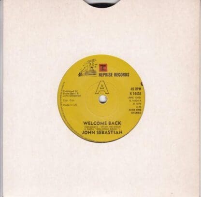 Welcome Back / Warm Baby 7" (UK 1976):John Sebastian