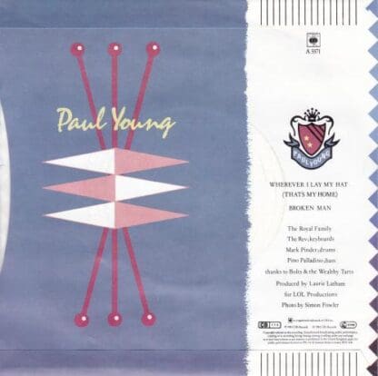 Wherever I Lay My Hat 7" (UK 1983):Paul Young - Image 2