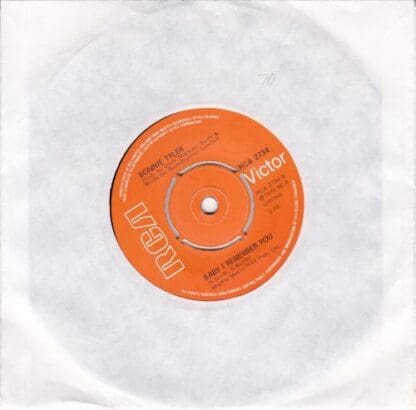 Lost In France / Baby I Remember You 7" (UK 1976):Bonnie Tyler - Image 2