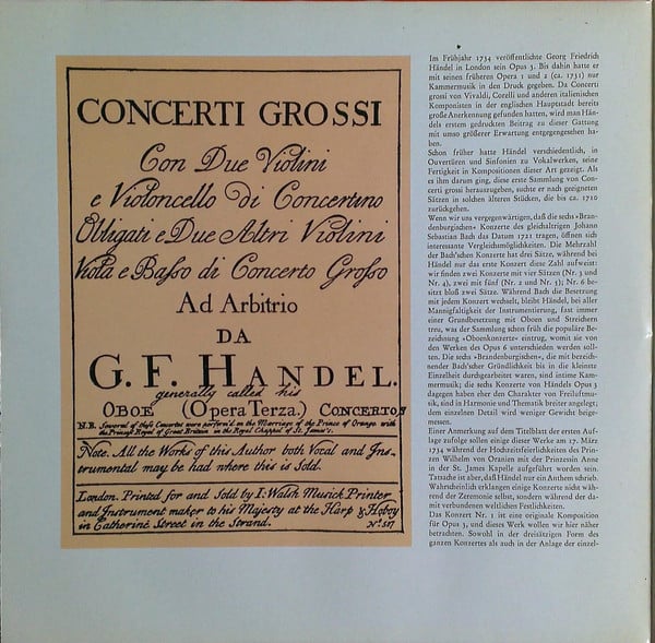 Georg Friedrich Händel, Collegium Aureum-1
