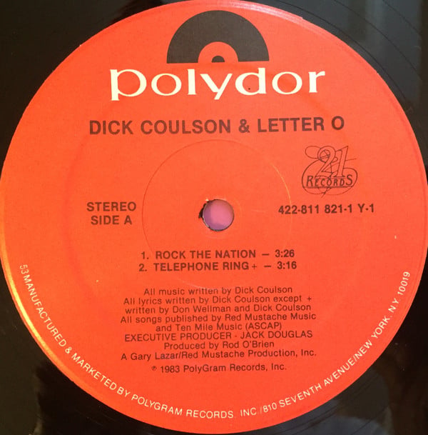 Dick Coulson, Letter O-2