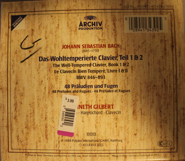 Johann Sebastian Bach, Kenneth Gilbert-1
