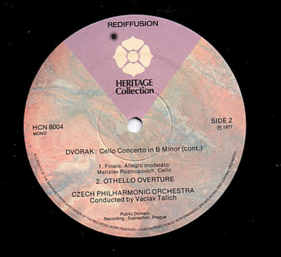 Antonín Dvořák - Mstislav Rostropovich, The Czech Philharmonic Orchestra, Václav Talich-2