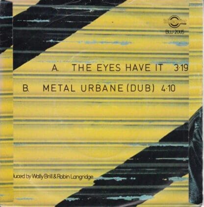 The Eyes Have It 7" (UK 1980):Karel Fialka - Image 2
