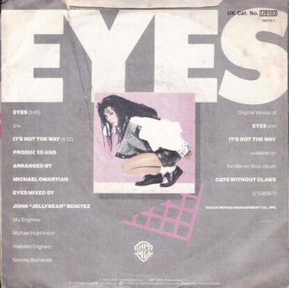 Eyes 7" (UK 1985):Donna Summer - Image 2