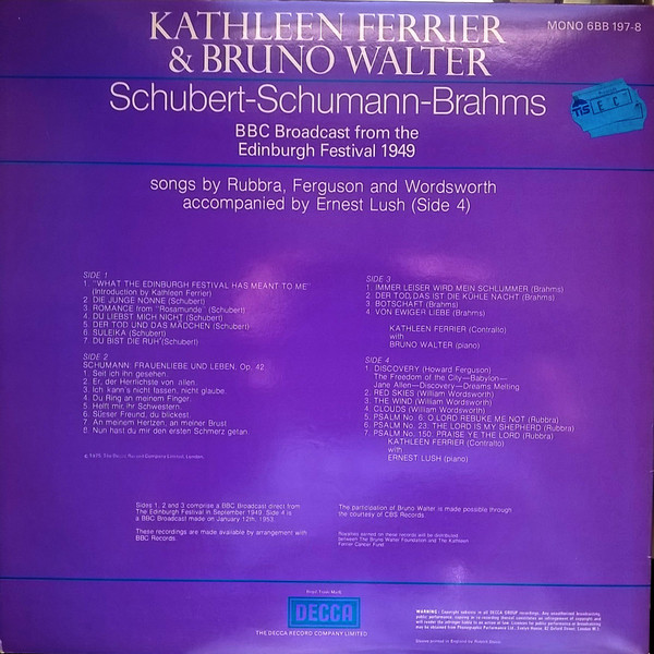 Kathleen Ferrier & Bruno Walter-1