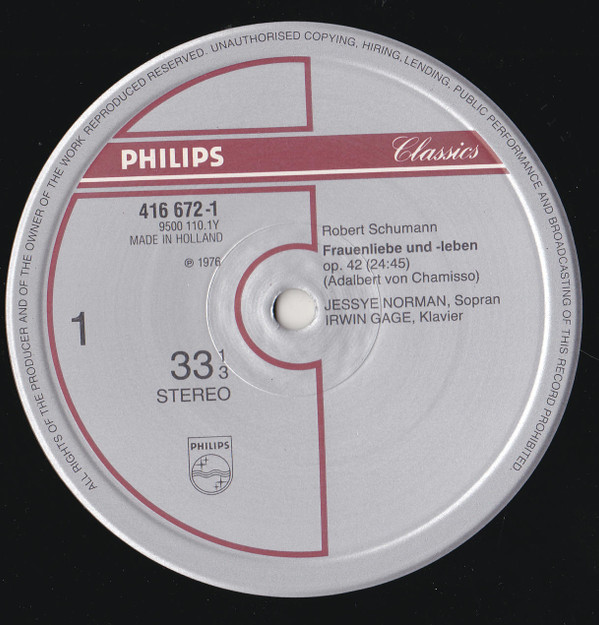 Robert Schumann, Jessye Norman, Irwin Gage-2
