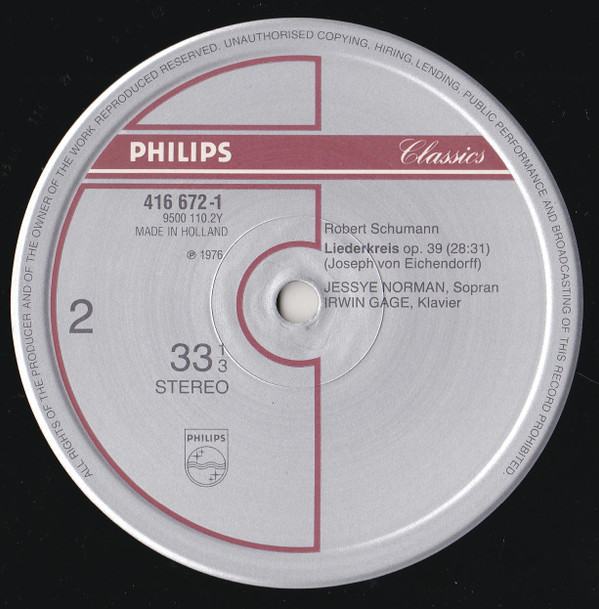 Robert Schumann, Jessye Norman, Irwin Gage-3