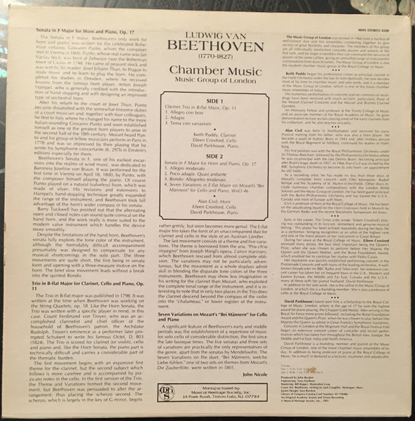 The Music Group Of London, Ludwig van Beethoven-1