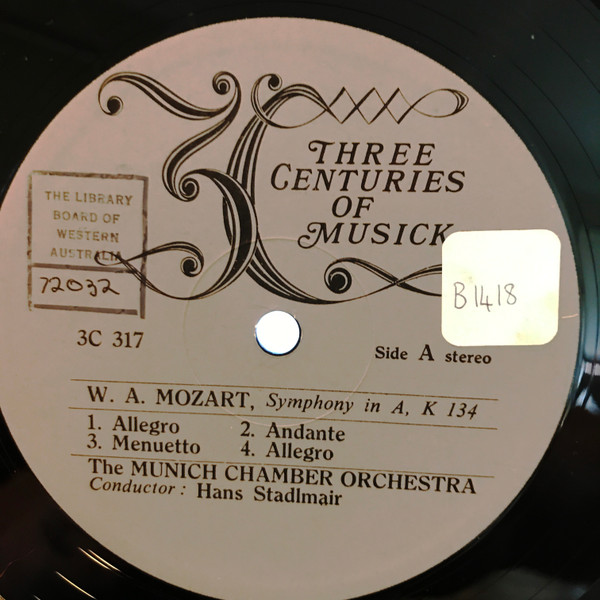 Wolfgang Amadeus Mozart, Münchener Kammerorchester , Conductor Hans Stadlmair-1