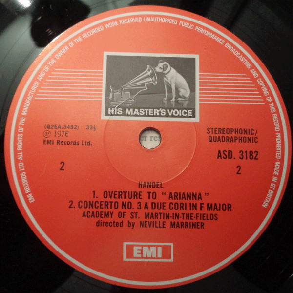 Georg Friedrich Händel - Sir Neville Marriner, The Academy Of St. Martin-in-the-Fields-3