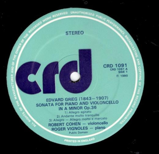 Edvard Grieg, César Franck, Robert Cohen, Roger Vignoles-2