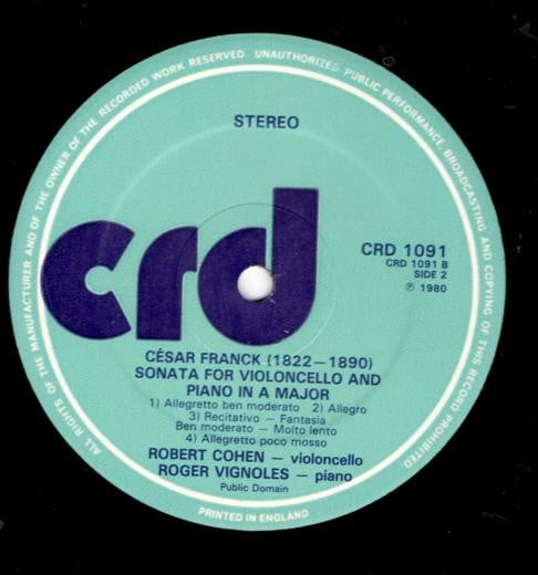 Edvard Grieg, César Franck, Robert Cohen, Roger Vignoles-3