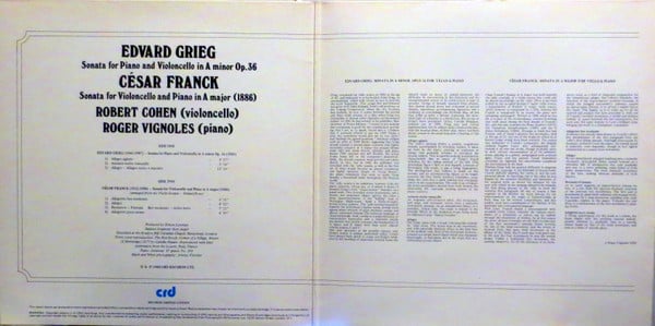 Edvard Grieg, César Franck, Robert Cohen, Roger Vignoles-4
