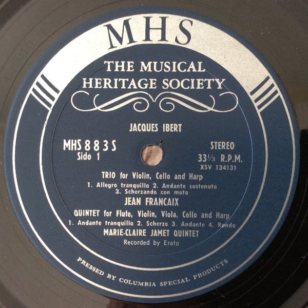 Jacques Ibert, Jean Françaix, André Jolivet, Raymond Loucheur - Quintette Marie-Claire Jamet-1