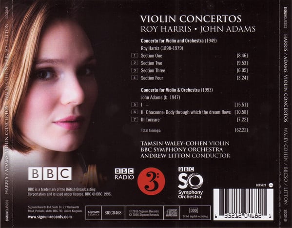 Roy Harris • John Adams – Tamsin Waley-Cohen | BBC Symphony Orchestra | Andrew Litton-1