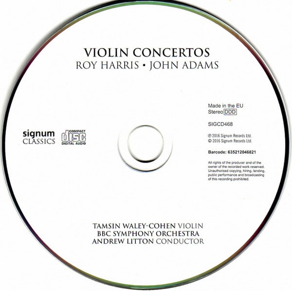 Roy Harris • John Adams – Tamsin Waley-Cohen | BBC Symphony Orchestra | Andrew Litton-2