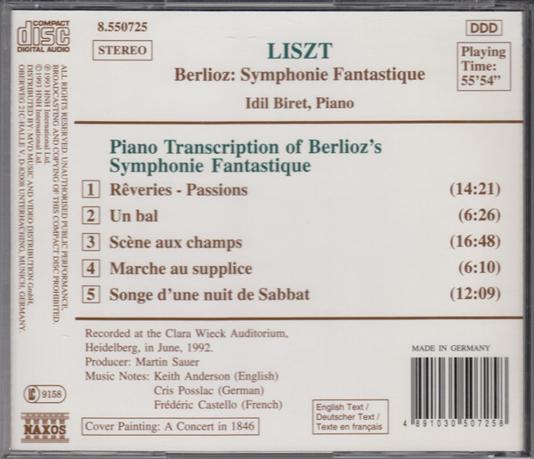 Franz Liszt, Hector Berlioz, Idil Biret-1