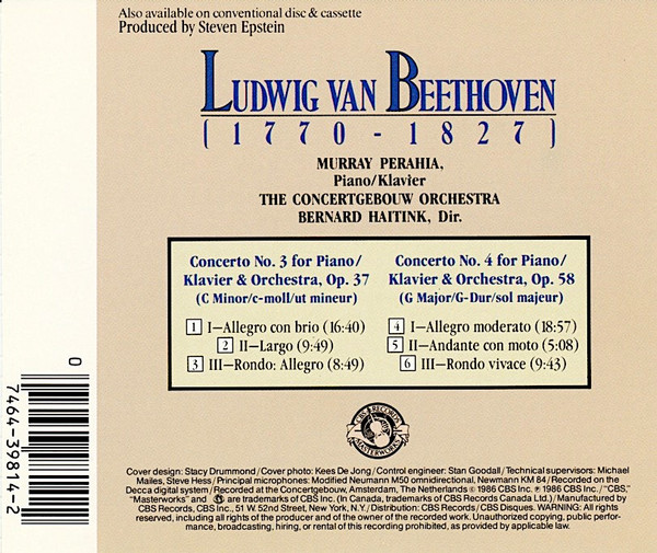Ludwig van Beethoven - Murray Perahia, Concertgebouworkest, Bernard Haitink-2