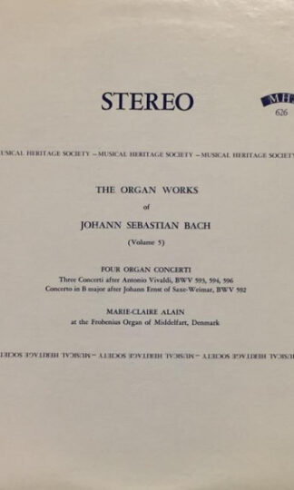 Johann Sebastian Bach, Marie-Claire Alain-0