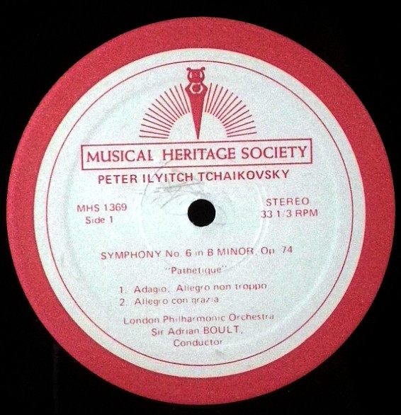 Pyotr Ilyich Tchaikovsky, London Philharmonic Orchestra, Sir Adrian Boult-2