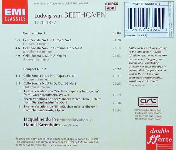 Ludwig van Beethoven - Jacqueline du Pré, Daniel Barenboim-3