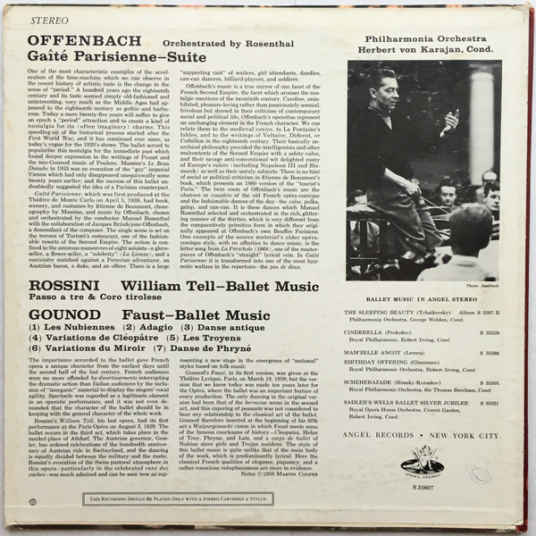 Herbert Von Karajan, Jacques Offenbach, Gioacchino Rossini, Charles Gounod, Philharmonia Orchestra-1
