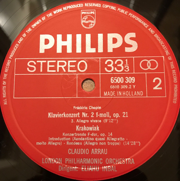 Frédéric Chopin, Claudio Arrau, London Philharmonic Orchestra, Eliahu Inbal-2