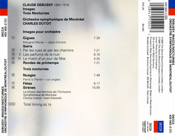 Claude Debussy, Charles Dutoit, Orchestre Symphonique De Montréal-1