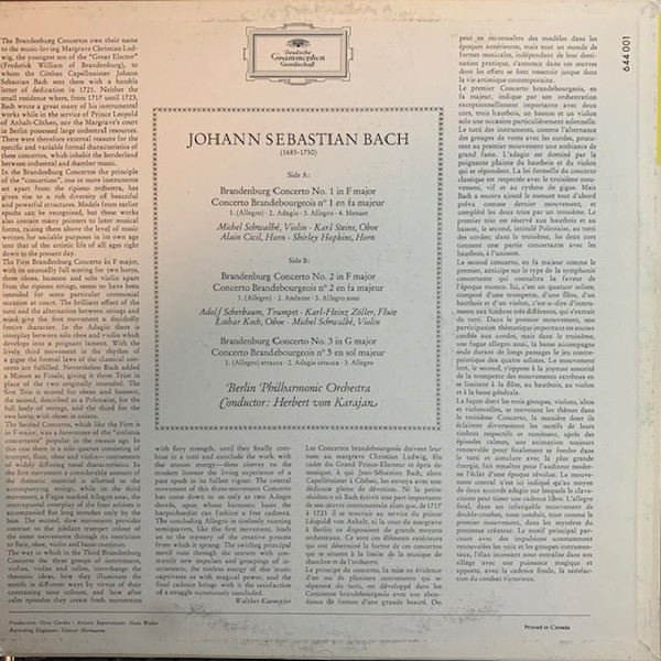 Herbert von Karajan - Johann Sebastian Bach - Berliner Philharmoniker-1