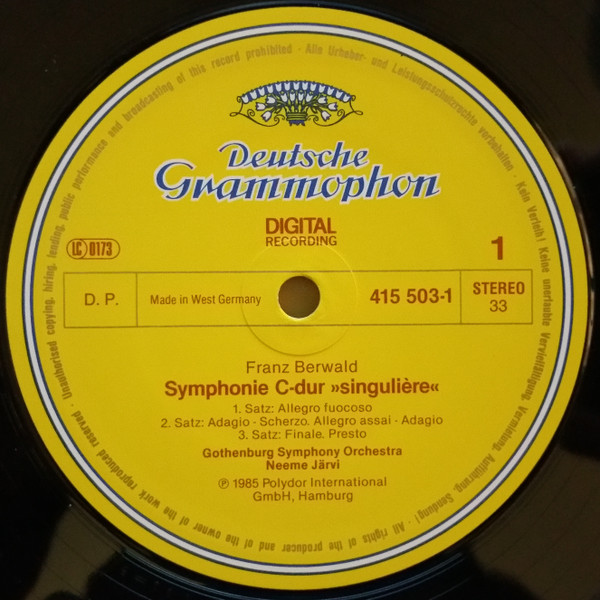 Franz Berwald, Göteborgs Symfoniker, Neeme Järvi-2