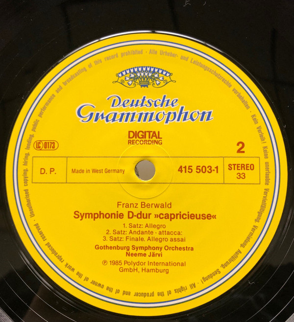 Franz Berwald, Göteborgs Symfoniker, Neeme Järvi-3