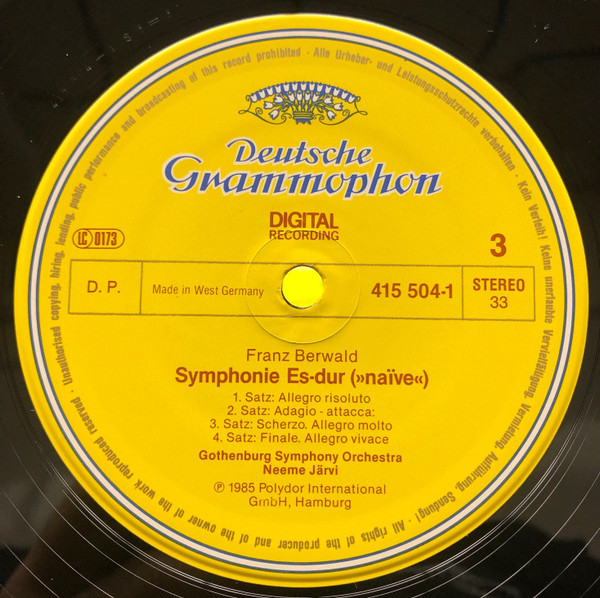 Franz Berwald, Göteborgs Symfoniker, Neeme Järvi-4