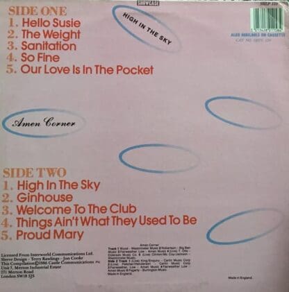 High In The Sky (UK 1986):Amen Corner - Image 2