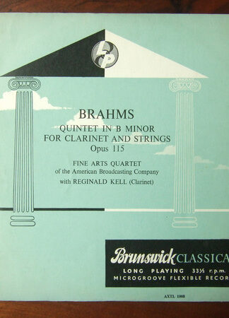 Johannes Brahms / Reginald Kell, The Fine Arts Quartet-0
